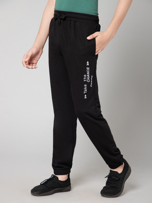 Alan Jones Track Pant For Boys(Black, Pack of 1)