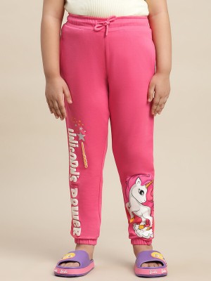 kidsville Track Pant For Girls(Pink, Pack of 1)
