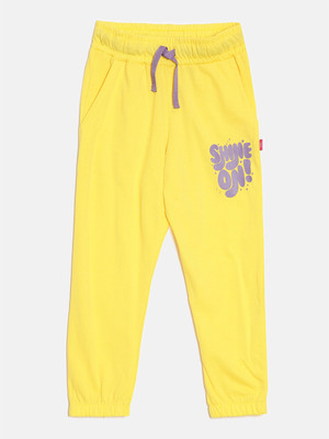 DIXCY SCOTT SLIMZ Track Pant For Girls(Yellow, Pack of 1)