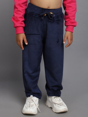 V-MART Track Pant For Girls(Blue, Pack of 1)
