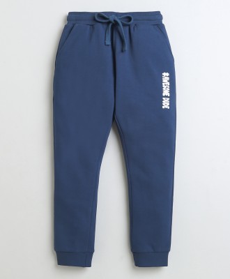 BUMZEE Track Pant For Boys(Blue, Pack of 1)