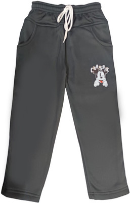 Paryag Track Pant For Boys(Black, Pack of 1)