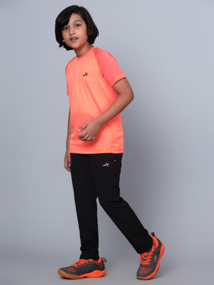 VECTOR X Track Pant For Boys(Black, Pack of 1)