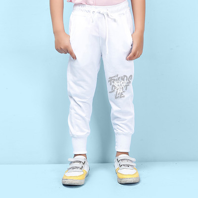 Nusyl Track Pant For Boys & Girls(White, Pack of 1)