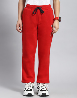 MONTE CARLO Track Pant For Boys(Red, Pack of 1)