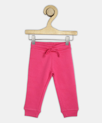 United Colors of Benetton Track Pant For Girls(Pink, Pack of 1)