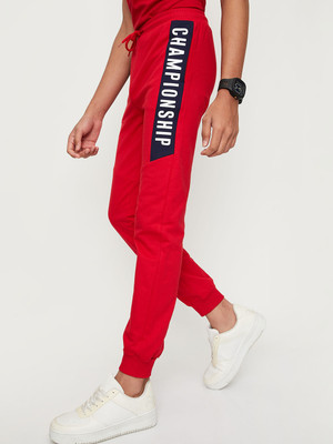 MAX Track Pant For Boys(Red, Pack of 1)