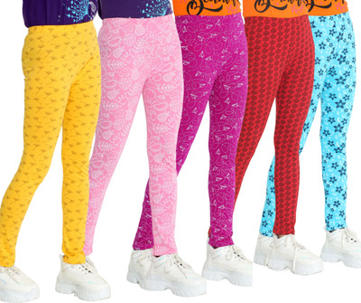 TotzTouch Track Pant For Girls(Multicolor, Pack of 5)