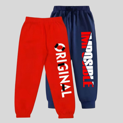 LILBITS Track Pant For Boys(Multicolor, Pack of 2)