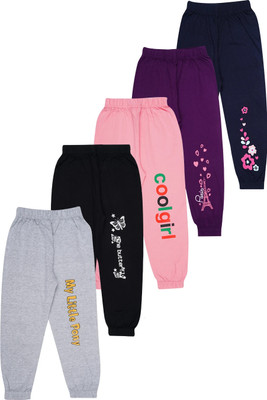 FAZZA Track Pant For Girls(Multicolor, Pack of 5)