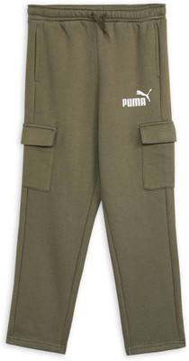 PUMA Track Pant For Boys(Green, Pack of 1)