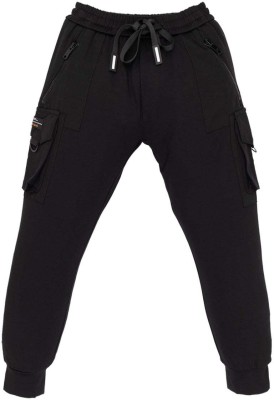 Status Quo Track Pant For Boys(Black, Pack of 1)