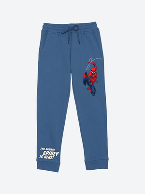 YK Marvel Track Pant For Boys(Blue, Pack of 1)