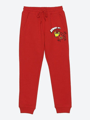 WYM TREND Track Pant For Boys(Red, Pack of 1)
