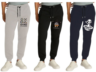 ENZIKO Track Pant For Boys(Multicolor, Pack of 3)