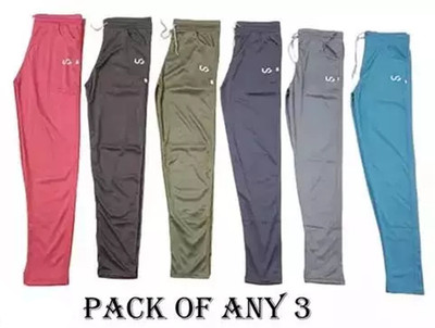 Fragment Track Pant For Boys & Girls(Multicolor, Pack of 3)