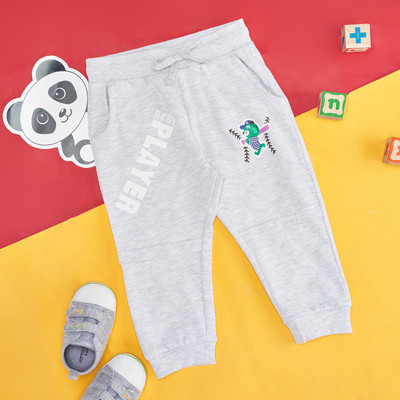Pantaloons Baby Track Pant For Baby Boys(Grey, Pack of 1)