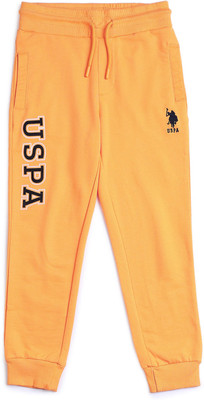 U.S. POLO ASSN. Track Pant For Baby Boys(Orange, Pack of 1)