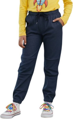 MAQUI Track Pant For Boys & Girls(Dark Blue, Pack of 1)