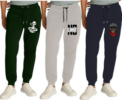 ENZIKO Track Pant For Boys(Multicolor, Pack of 3)