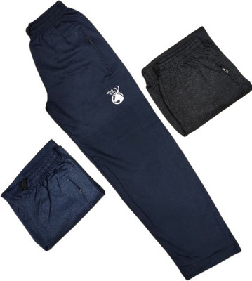 ELLAI STYLE ICON Track Pant For Boys(Black, Blue, Pack of 3)