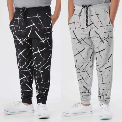 SHIRAZIKIDSWEAR Track Pant For Boys(Black, Pack of 2)