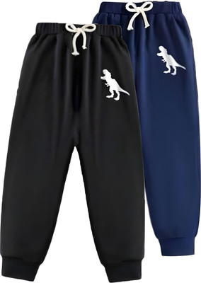 Ticoss Track Pant For Boys & Girls(Blue, Black, Pack of 2)