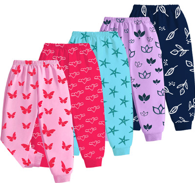 Kuchipoo Track Pant For Baby Girls(Multicolor, Pack of 5)