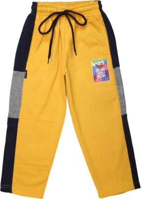 V-MART Track Pant For Boys(Yellow, Pack of 1)