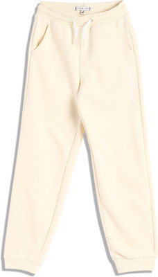 TOMMY HILFIGER Track Pant For Girls(Beige, Pack of 1)