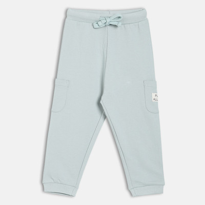 MINI KLUB Track Pant For Baby Boys(Blue, Pack of 1)