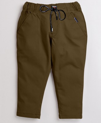 BRUCEWANE Track Pant For Boys(Brown, Pack of 1)