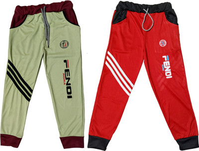 AMNOUR Track Pant For Boys(Multicolor, Pack of 2)