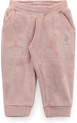 U.S. POLO ASSN. Track Pant For Baby Girls(Pink, Pack of 1)