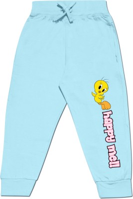 MINUTE MIRTH Track Pant For Girls(Blue, Pack of 1)