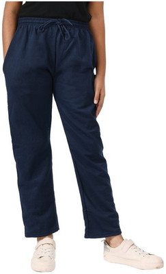 KAVYA Track Pant For Girls(Dark Blue, Pack of 1)
