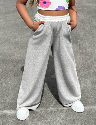 Little Cub Track Pant For Boys & Girls(Grey, Pack of 1)