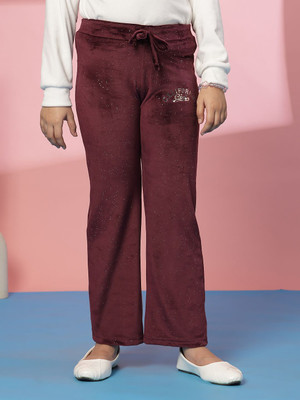 Albion Track Pant For Girls(Maroon, Pack of 1)