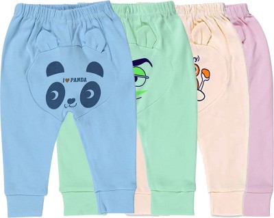 TOTOMO Track Pant For Baby Boys & Baby Girls(Multicolor, Pack of 4)