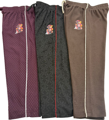 Bodybett Track Pant For Baby Boys & Baby Girls(Multicolor, Pack of 3)