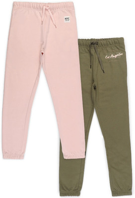 Alan Jones Track Pant For Girls(Multicolor, Pack of 2)