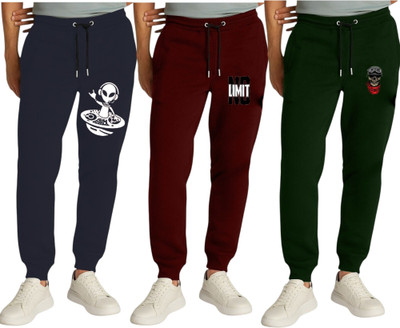 ENZIKO Track Pant For Boys(Multicolor, Pack of 3)