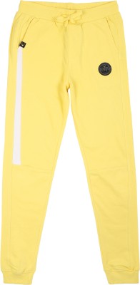 Allen Solly Track Pant For Boys(Yellow, Pack of 1)