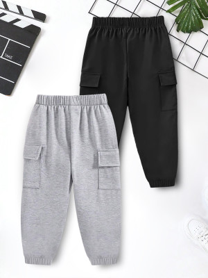 Trampoline Track Pant For Boys & Girls(Multicolor, Pack of 2)