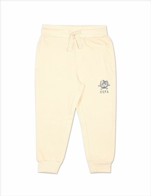 U.S. POLO ASSN. Track Pant For Boys(Beige, Pack of 1)