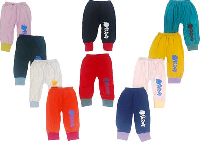 KidsApparel Track Pant For Baby Boys & Baby Girls(Multicolor, Pack of 10)
