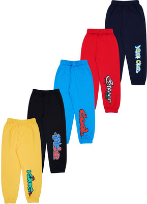 FAZZA Track Pant For Boys(Multicolor, Pack of 5)