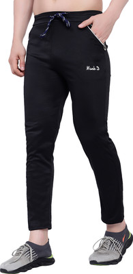 mank D Track Pant For Boys(Black, Pack of 1)
