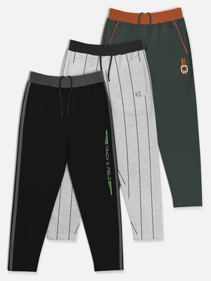 Hellcat Track Pant For Baby Boys(Black, Pack of 3)