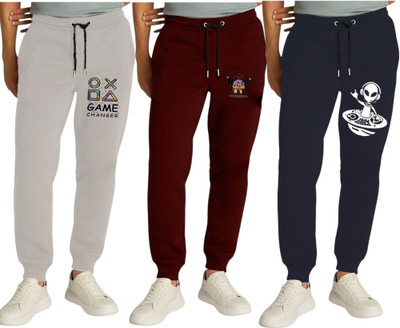 ENZIKO Track Pant For Boys(Multicolor, Pack of 3)